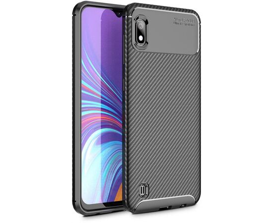 Купить Чехол-накладка TOTO TPU Carbon Fiber 1,5mm Case Samsung Galaxy A10 Black, фото , изображение 2, характеристики, отзывы