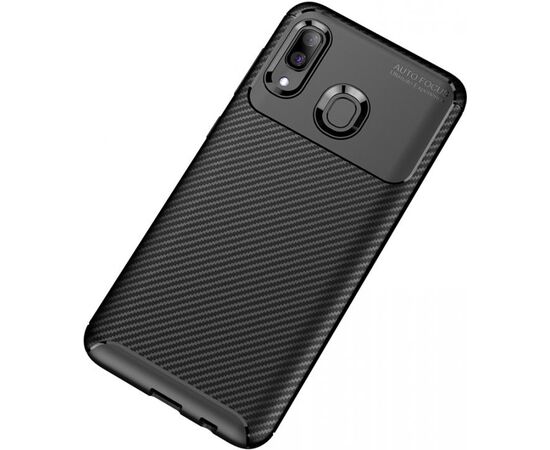 Купить Чехол-накладка TOTO TPU Carbon Fiber 1,5mm Case Samsung Galaxy A20/A30 Black, фото , изображение 3, характеристики, отзывы