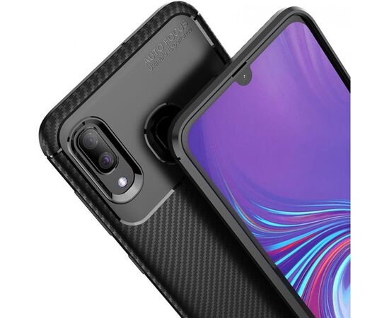 Придбати Чехол-накладка TOTO TPU Carbon Fiber 1,5mm Case Samsung Galaxy A20/A30 Black, image , зображення 6, характеристики, відгуки