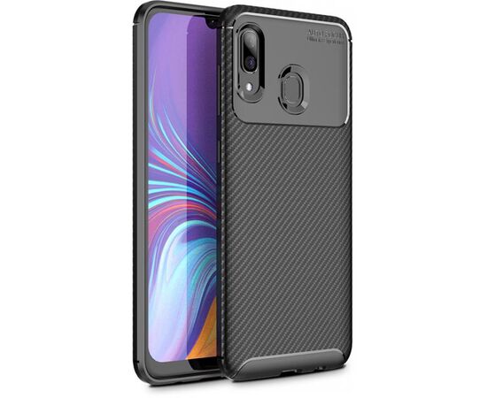 Купить Чехол-накладка TOTO TPU Carbon Fiber 1,5mm Case Samsung Galaxy A40 Black, фото , изображение 2, характеристики, отзывы