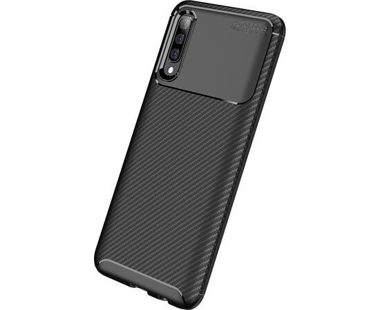 Придбати Чехол-накладка TOTO TPU Carbon Fiber 1,5mm Case Samsung Galaxy A30s/A50/A50s Black, image , характеристики, відгуки