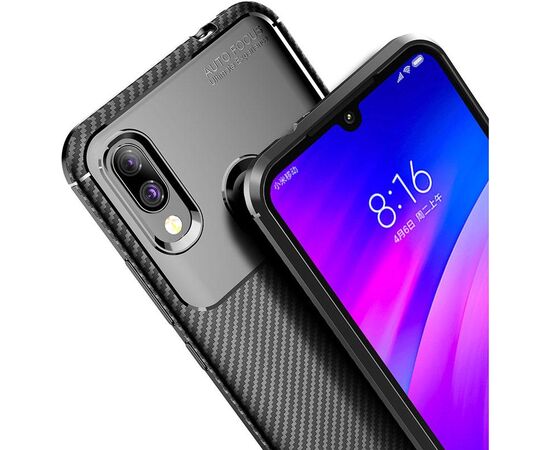 Купить Чехол-накладка TOTO TPU Carbon Fiber 1,5mm Case Xiaomi Redmi 7 Black, фото , изображение 6, характеристики, отзывы