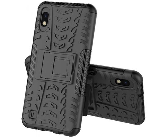 Придбати Чехол-накладка TOTO Dazzle Kickstand 2 in 1 Case Samsung Galaxy M10 Black, image , характеристики, відгуки