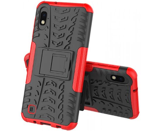 Придбати Чехол-накладка TOTO Dazzle Kickstand 2 in 1 Case Samsung Galaxy M10 Red, image , характеристики, відгуки