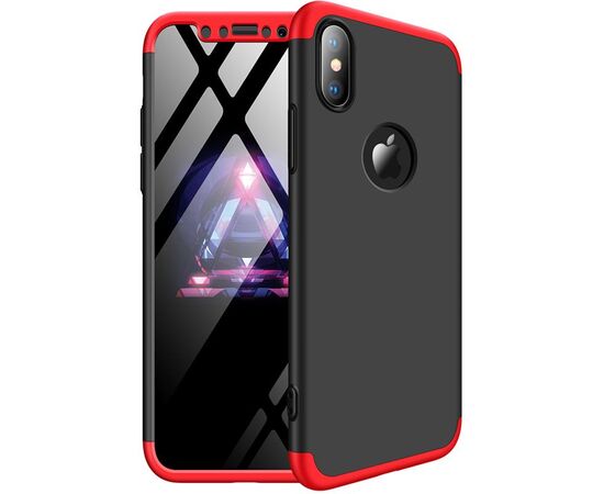 Придбати Чехол-накладка GKK 3 in 1 Hard PC Case Apple iPhone X Red/Black, image , характеристики, відгуки