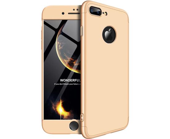 Придбати Чехол-накладка GKK 3 in 1 Hard PC Case Apple iPhone 7 Plus/8 Plus Gold, image , характеристики, відгуки