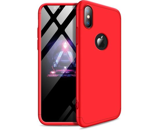 Придбати Чехол-накладка GKK 3 in 1 Hard PC Case Apple iPhone XS Red, image , характеристики, відгуки