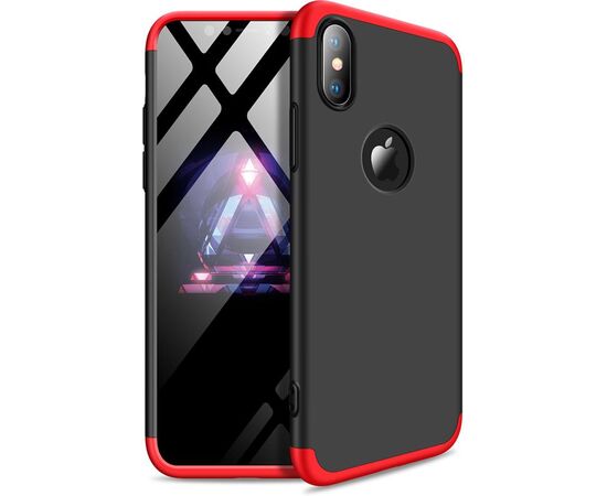 Придбати Чехол-накладка GKK 3 in 1 Hard PC Case Apple iPhone XS Red/Black, image , характеристики, відгуки