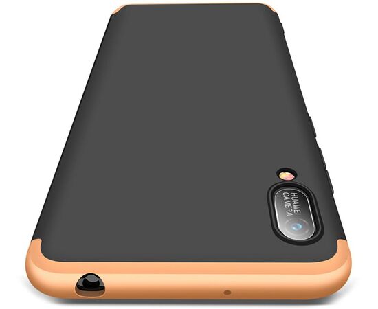 Купить Чехол-накладка GKK 3 in 1 Hard PC Case Huawei Y6 2019 Gold/Black, фото , изображение 2, характеристики, отзывы