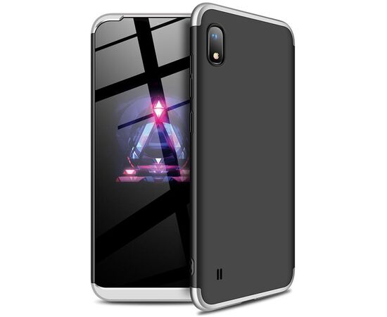 Придбати Чехол-накладка GKK 3 in 1 Hard PC Case Samsung Galaxy A10 Silver/Black, image , характеристики, відгуки