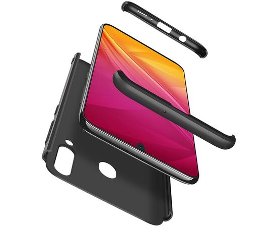 Придбати Чехол-накладка GKK 3 in 1 Hard PC Case Samsung Galaxy A20/A30 Black, image , зображення 2, характеристики, відгуки