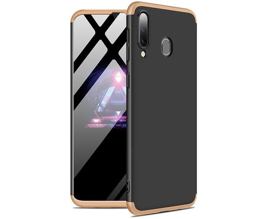 Придбати Чехол-накладка GKK 3 in 1 Hard PC Case Samsung Galaxy A20/A30 Gold/Black, image , характеристики, відгуки