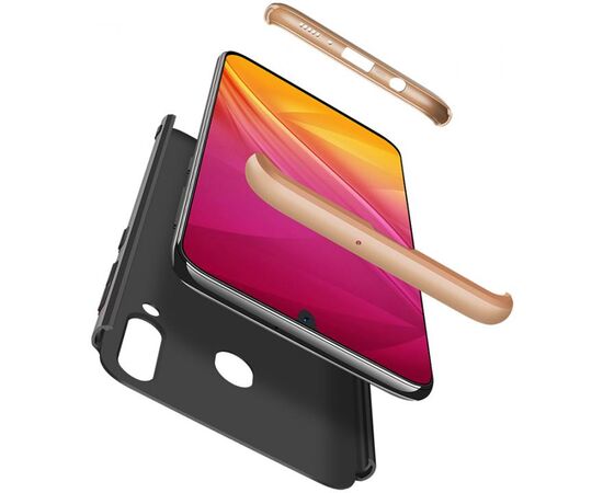 Придбати Чехол-накладка GKK 3 in 1 Hard PC Case Samsung Galaxy A20/A30 Gold/Black, image , зображення 2, характеристики, відгуки