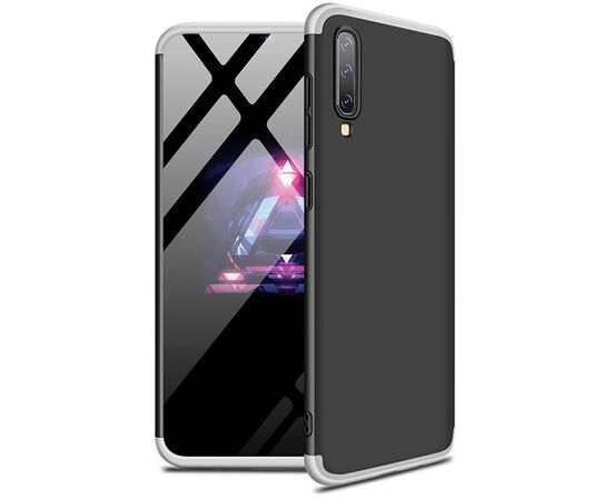 Придбати Чехол-накладка GKK 3 in 1 Hard PC Case Samsung Galaxy A50 Silver/Black, image , характеристики, відгуки