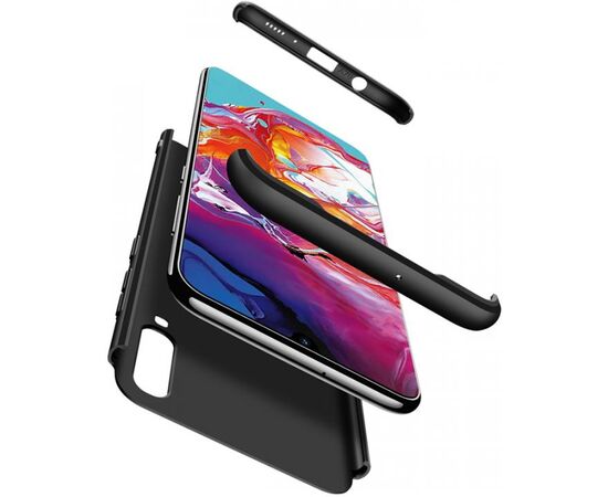 Придбати Чехол-накладка GKK 3 in 1 Hard PC Case Samsung Galaxy A70 Black, image , зображення 3, характеристики, відгуки