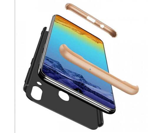 Придбати Чехол-накладка GKK 3 in 1 Hard PC Case Samsung Galaxy M20 Gold/Black, image , зображення 2, характеристики, відгуки