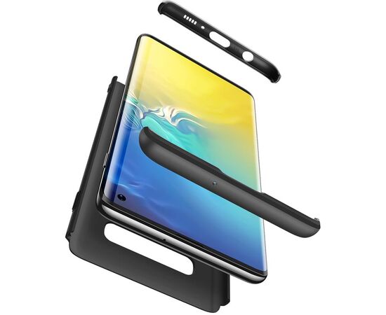 Придбати Чехол-накладка GKK 3 in 1 Hard PC Case Samsung Galaxy S10 Black, image , зображення 2, характеристики, відгуки