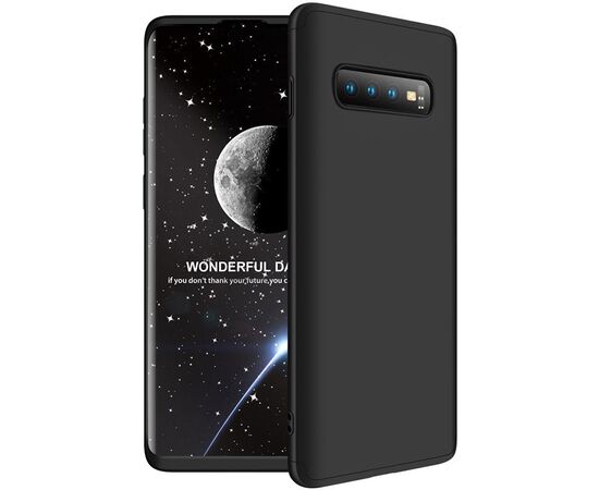 Придбати Чехол-накладка GKK 3 in 1 Hard PC Case Samsung Galaxy S10+ Black, image , характеристики, відгуки