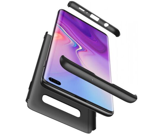 Придбати Чехол-накладка GKK 3 in 1 Hard PC Case Samsung Galaxy S10+ Black, image , зображення 2, характеристики, відгуки