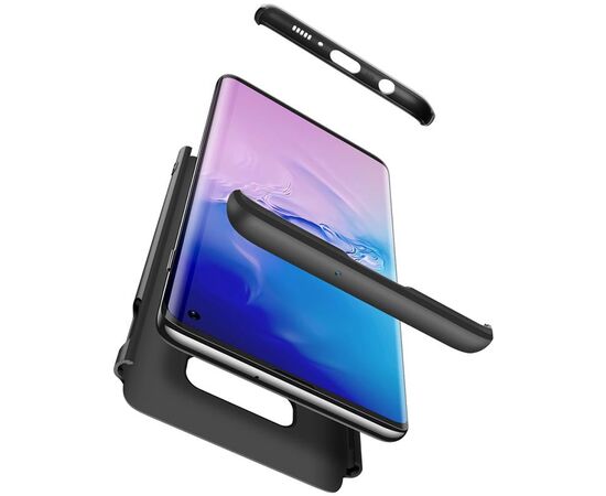 Купить Чехол-накладка GKK 3 in 1 Hard PC Case Samsung Galaxy S10e Black, фото , изображение 2, характеристики, отзывы