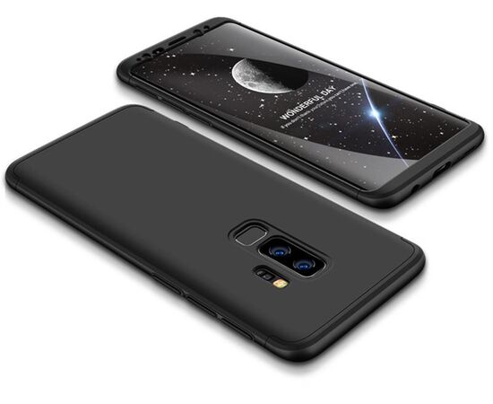 Придбати Чехол-накладка GKK 3 in 1 Hard PC Case Samsung Galaxy S9+ Black, image , характеристики, відгуки