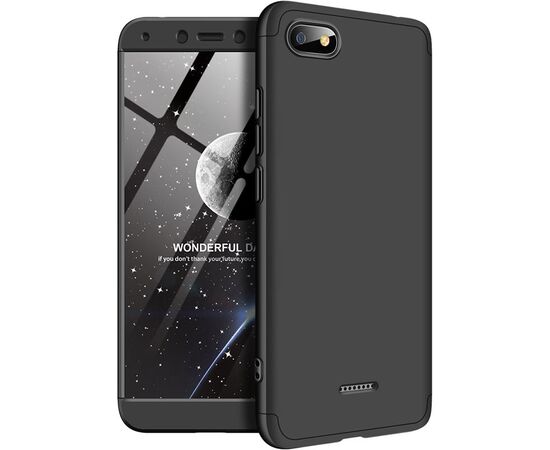 Придбати Чехол-накладка GKK 3 in 1 Hard PC Case Xiaomi Redmi 6A Black, image , характеристики, відгуки