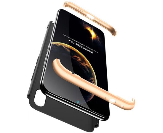 Придбати Чехол-накладка GKK 3 in 1 Hard PC Case Xiaomi Redmi 7 Gold/Black, image , зображення 2, характеристики, відгуки