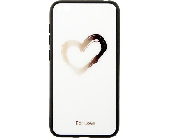 Придбати Чехол-накладка TOTO Glass Fashionable Case Xiaomi Redmi Go Heart on White, image , характеристики, відгуки