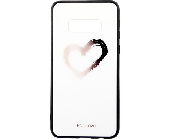 Придбати Чехол-накладка TOTO Glass Fashionable Case Samsung Galaxy S10e Heart on White, image , характеристики, відгуки