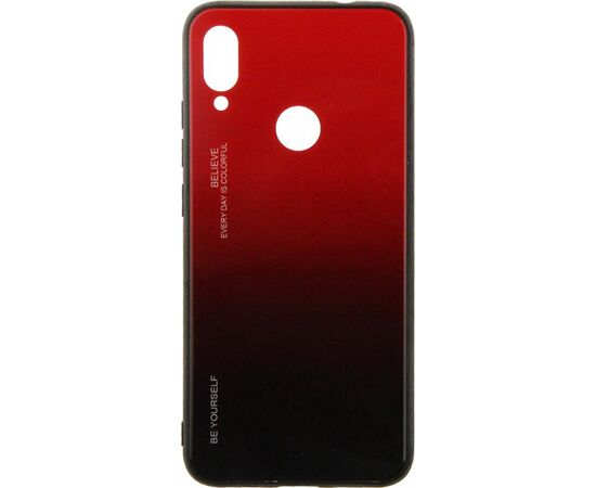 Придбати Чехол-накладка TOTO Gradient Glass Case Xiaomi Redmi Note 7 Red, image , характеристики, відгуки