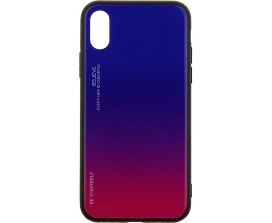 Придбати Чехол-накладка TOTO Gradient Glass Case Apple iPhone X Lilac, image , характеристики, відгуки