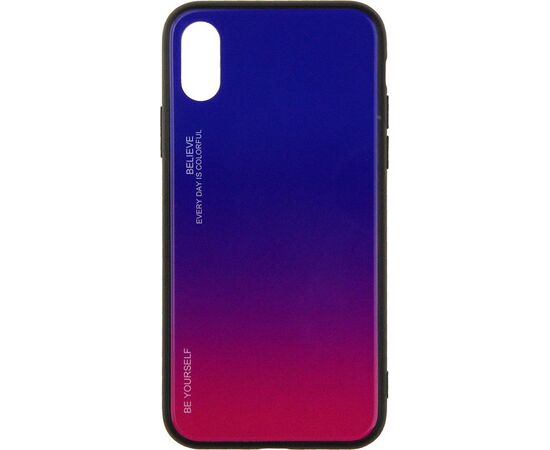 Придбати Чехол-накладка TOTO Gradient Glass Case Apple iPhone X/XS Lilac, image , характеристики, відгуки