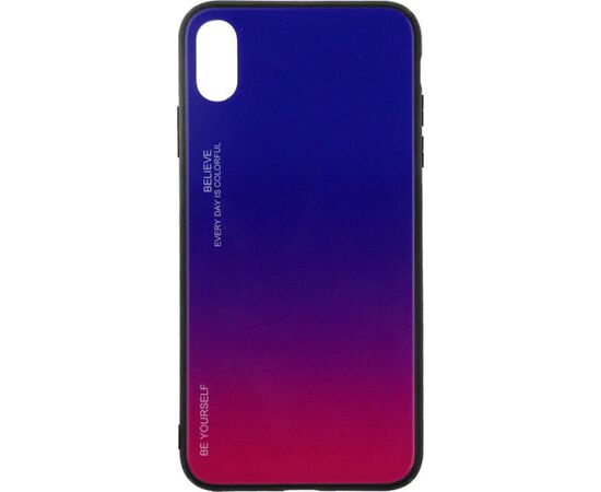 Придбати Чехол-накладка TOTO Gradient Glass Case Apple iPhone XS Max Lilac, image , характеристики, відгуки