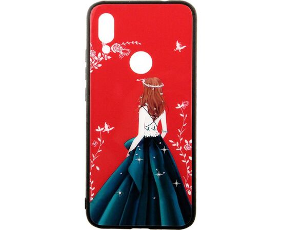 Купить Чехол-накладка TOTO Glass Fashionable Case Xiaomi Redmi 7 Green Dress Girl, фото , характеристики, отзывы