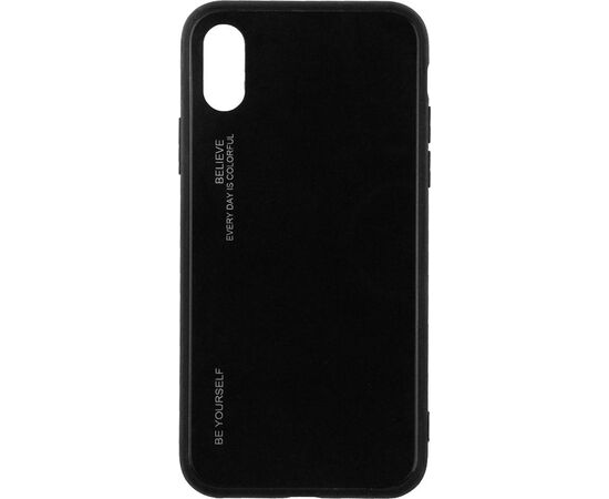 Купить Чехол-накладка TOTO Gradient Glass Case Apple iPhone X/XS Black, фото , характеристики, отзывы