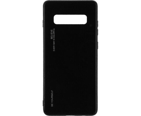 Придбати Чехол-накладка TOTO Gradient Glass Case Samsung Galaxy S10+ Black, image , характеристики, відгуки