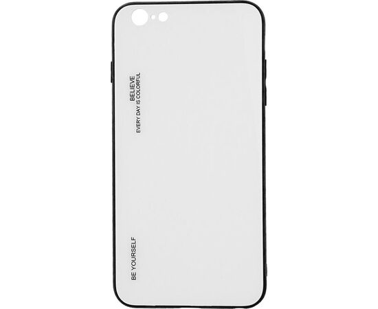 Купить Чехол-накладка TOTO Gradient Glass Case Apple iPhone 6 Plus/6S Plus White, фото , характеристики, отзывы