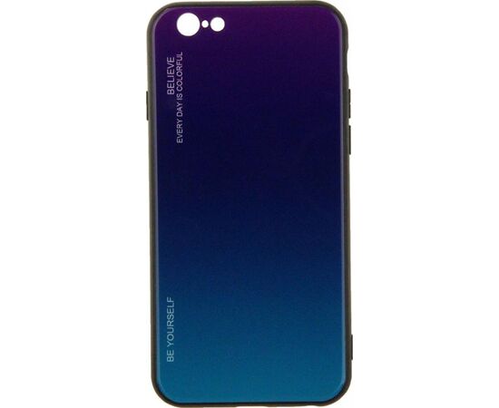 Придбати Чехол-накладка TOTO Gradient Glass Case Apple iPhone 6/6S Purple, image , характеристики, відгуки