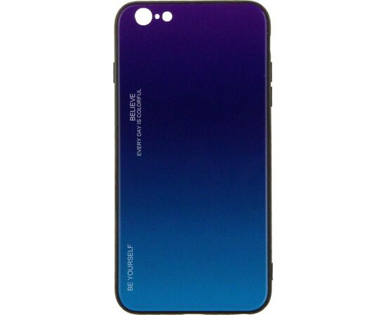 Придбати Чехол-накладка TOTO Gradient Glass Case Apple iPhone 6 Plus/6S Plus Purple, image , характеристики, відгуки