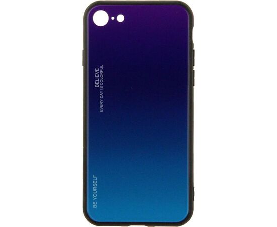 Придбати Чехол-накладка TOTO Gradient Glass Case Apple iPhone 7/8/SE 2020 Purple, image , характеристики, відгуки