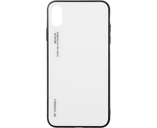 Придбати Чехол-накладка TOTO Gradient Glass Case Apple iPhone XS Max White, image , характеристики, відгуки