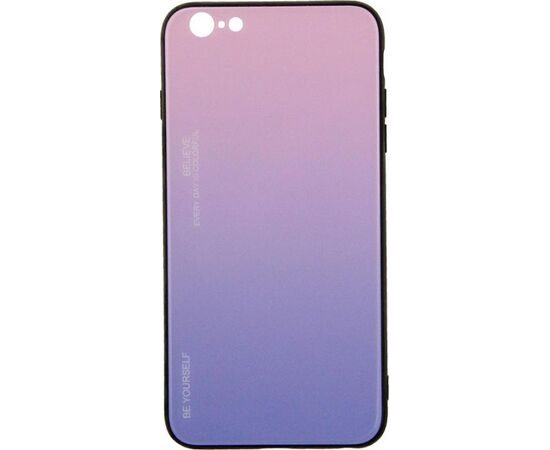 Придбати Чехол-накладка TOTO Gradient Glass Case Apple iPhone 6 Plus/6S Plus Pink, image , характеристики, відгуки