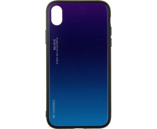 Придбати Чехол-накладка TOTO Gradient Glass Case Apple iPhone XR Purple, image , характеристики, відгуки