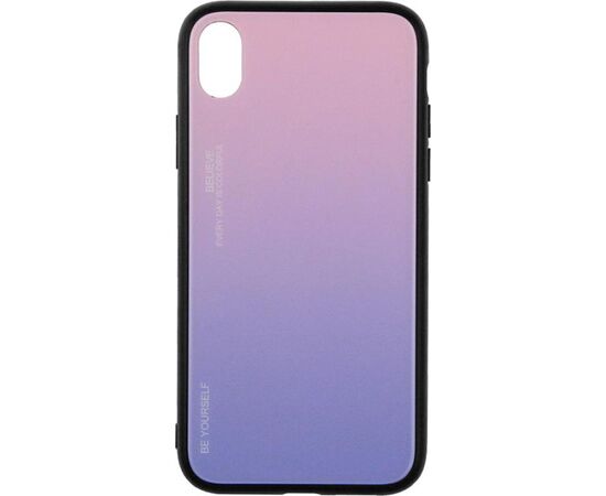 Придбати Чехол-накладка TOTO Gradient Glass Case Apple iPhone XR Pink, image , характеристики, відгуки