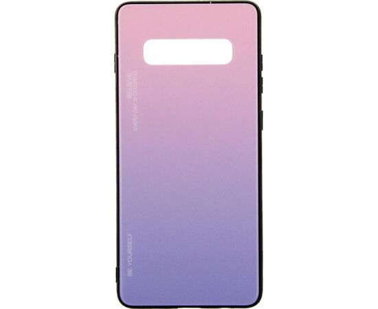 Придбати Чехол-накладка TOTO Gradient Glass Case Samsung Galaxy S10+ Pink, image , характеристики, відгуки