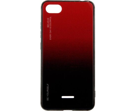 Придбати Чехол-накладка TOTO Gradient Glass Case Xiaomi Redmi 6A Red, image , характеристики, відгуки