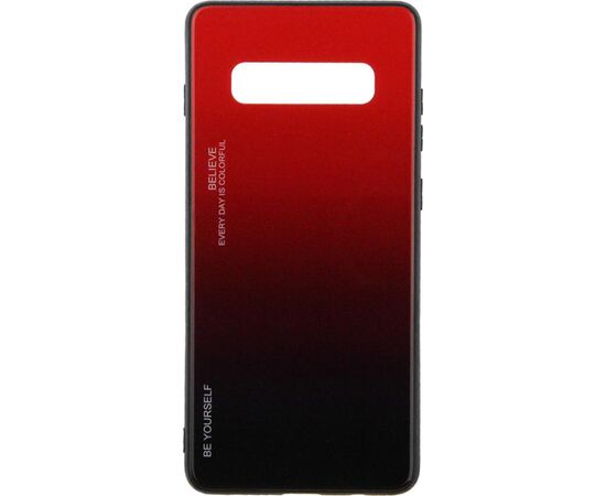 Купить Чехол-накладка TOTO Gradient Glass Case Samsung Galaxy S10+ Red, фото , характеристики, отзывы