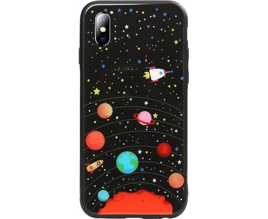 Придбати Чехол-накладка TOTO Glass Fashionable Case Apple iPhone X Star Space, image , характеристики, відгуки