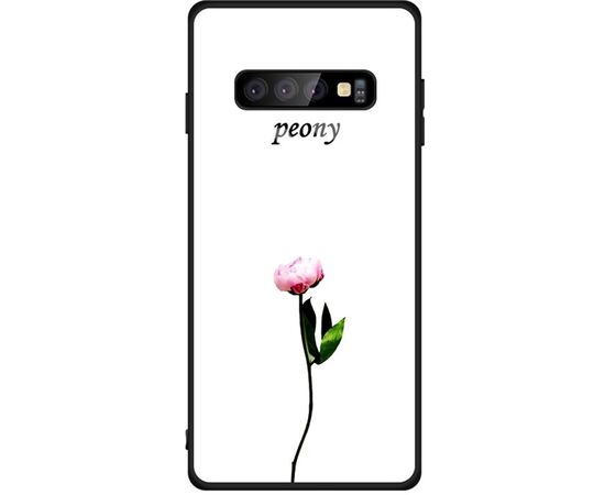 Придбати Чехол-накладка TOTO Glass Fashionable Case Samsung Galaxy S10 Peon on White, image , характеристики, відгуки