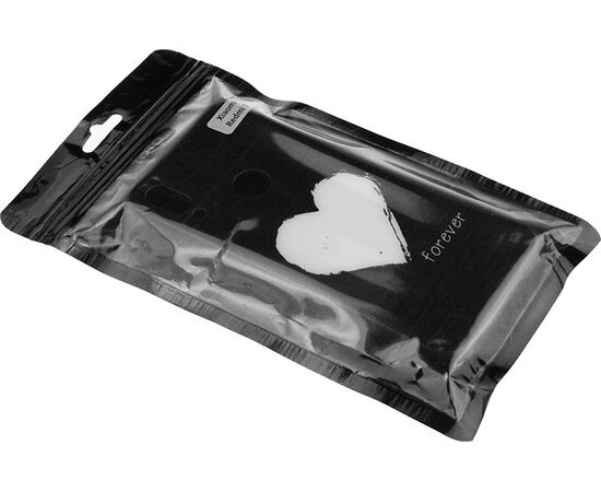 Купить Чехол-накладка TOTO Glass Fashionable Case Xiaomi Redmi 7 White Heart on Black, фото , характеристики, отзывы